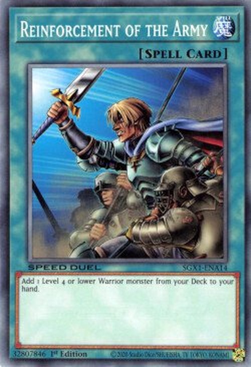 Yu-Gi-Oh! SGX1 Reinforcement of the Army (V.1 - Common)