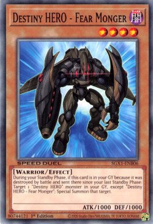 Yu-Gi-Oh! SGX1 Destiny HERO - Fear Monger