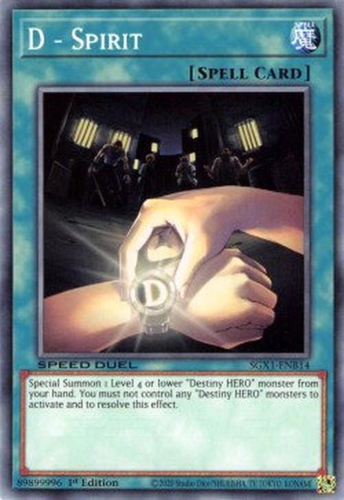 Yu-Gi-Oh! SGX1 D - Spirit