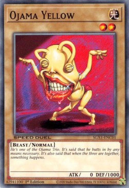 Yu-Gi-Oh! SGX1 Ojama Yellow