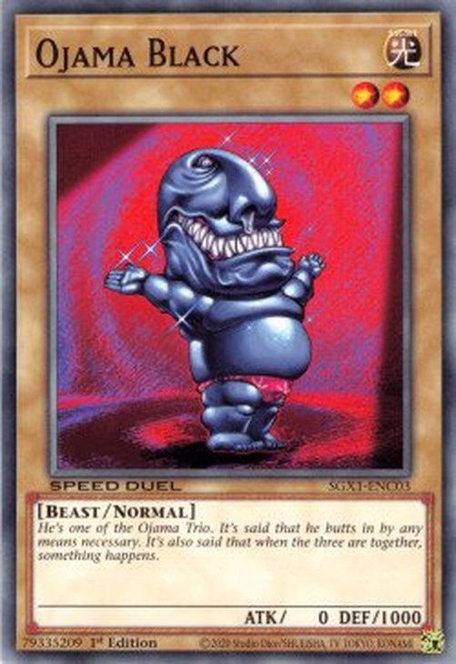 Yu-Gi-Oh! SGX1 Ojama Black