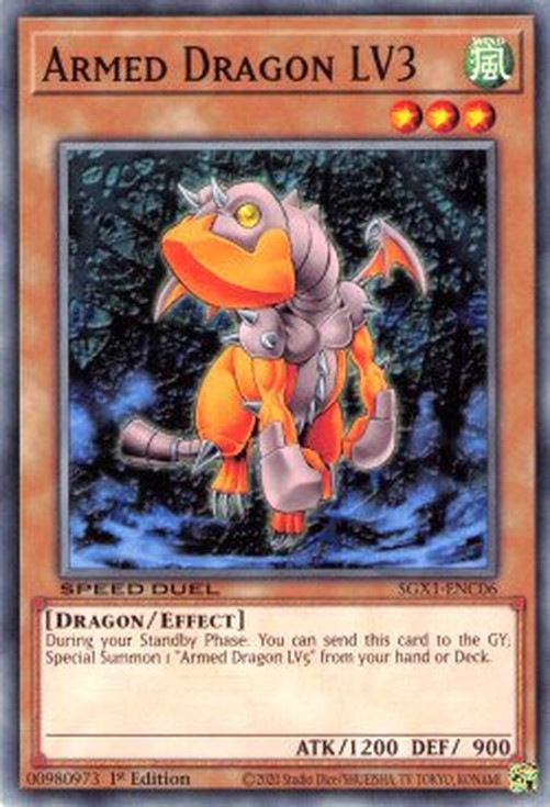 Yu-Gi-Oh! SGX1 Armed Dragon LV3
