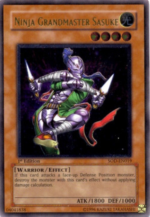 Yu-Gi-Oh! SOD Ninja Grandmaster Sasuke (V.2 - Ultimate Rare)