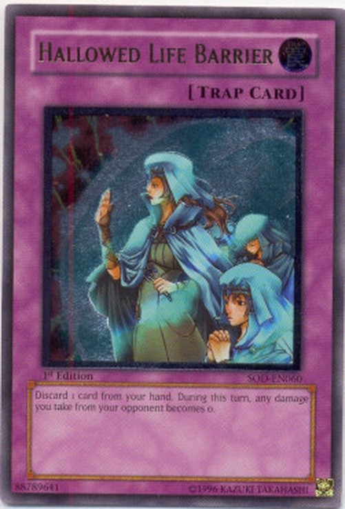 Yu-Gi-Oh! SOD Hallowed Life Barrier (V.2 - Ultimate Rare)