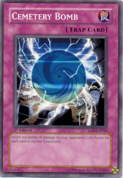 Yu-Gi-Oh! SOD Cemetary Bomb