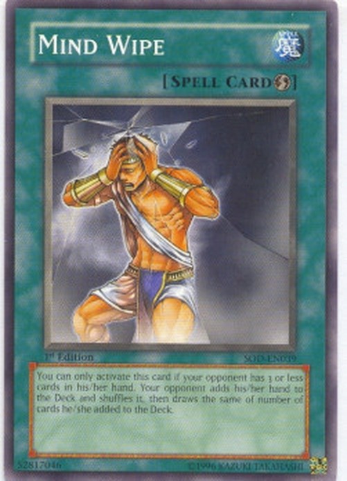 Yu-Gi-Oh! SOD Mind Wipe
