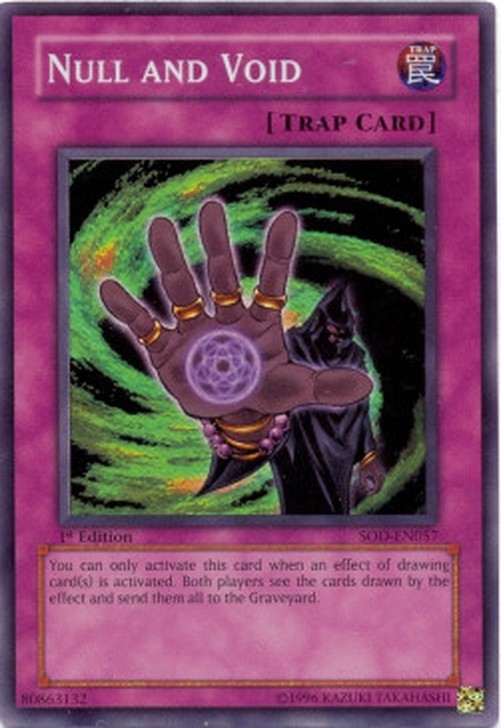 Yu-Gi-Oh! SOD Null and Void (V.1 - Super Rare)