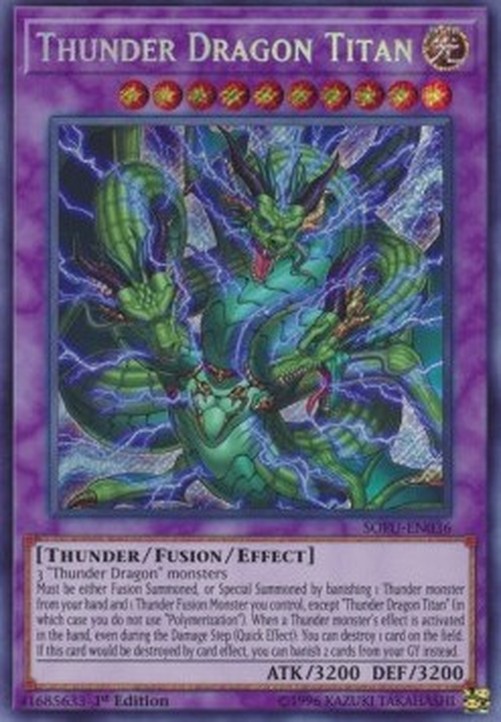Yu-Gi-Oh! SOFU Thunder Dragon Titan