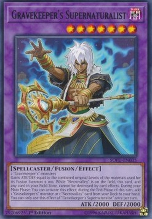 Yu-Gi-Oh! SOFU Gravekeeper's Supernaturalist