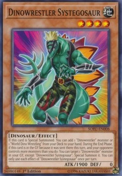 Yu-Gi-Oh! SOFU Dinowrestler Systegosaur