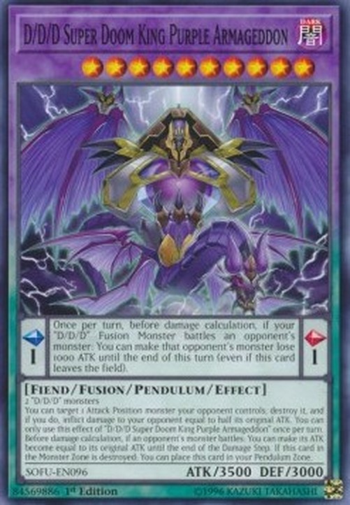 Yu-Gi-Oh! SOFU D/D/D Super Doom King Purple Armageddon