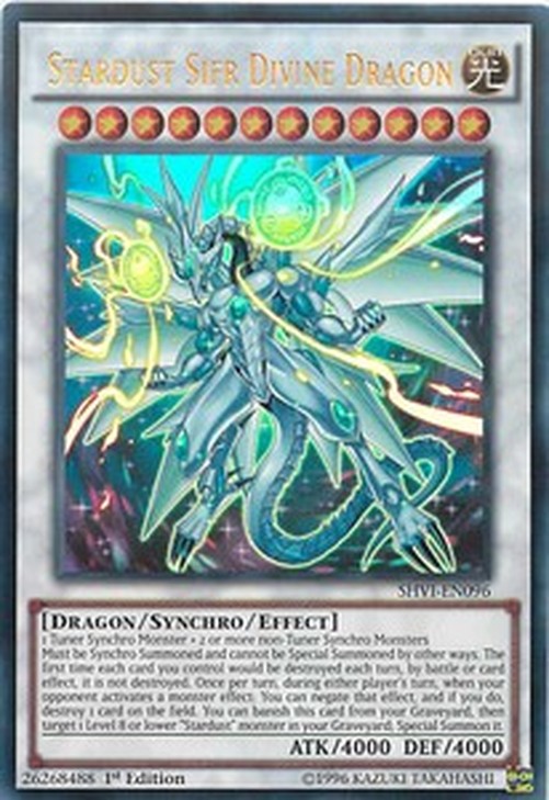 Yu-Gi-Oh! SHVI Stardust Sifr Divine Dragon