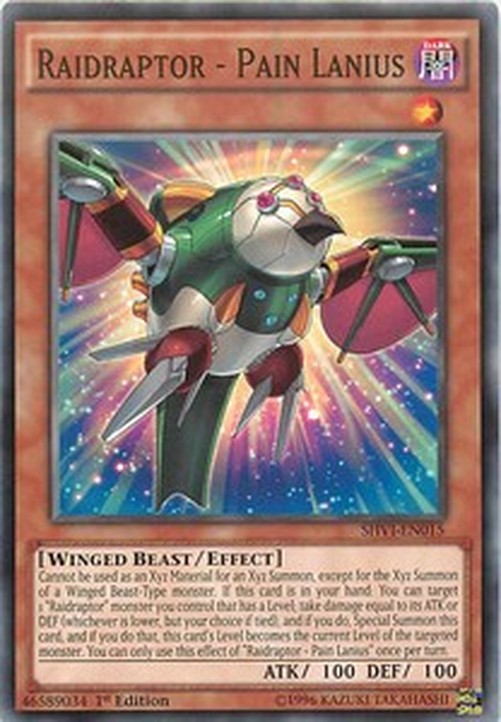 Yu-Gi-Oh! SHVI Raidraptor - Pain Lanius