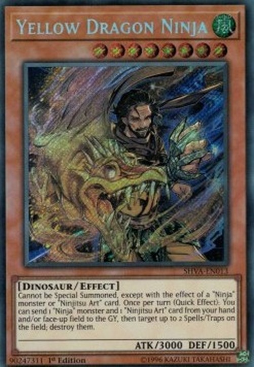 Yu-Gi-Oh! SHVA Yellow Dragon Ninja