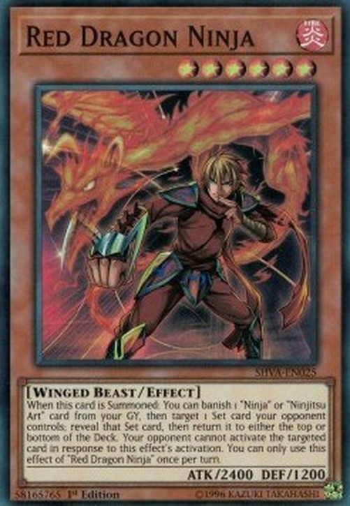 Yu-Gi-Oh! SHVA Red Dragon Ninja