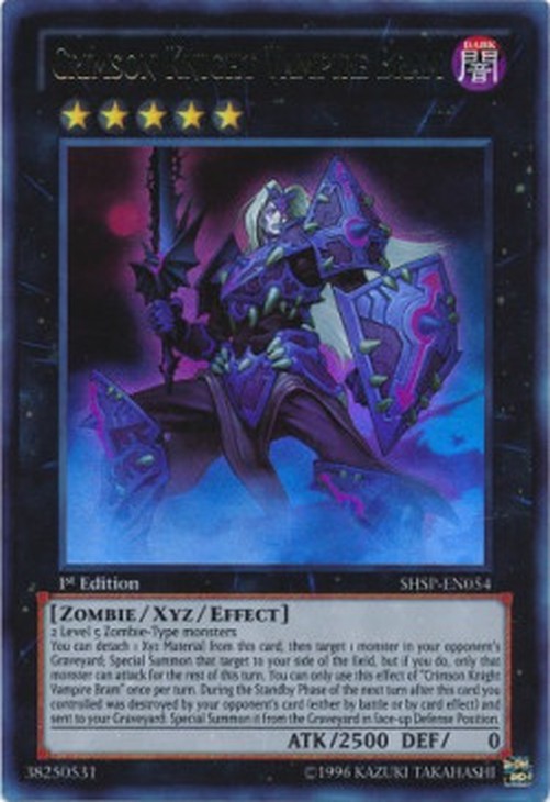 Yu-Gi-Oh! SHSP Crimson Knight Vampire Bram