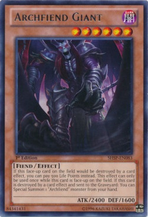 Yu-Gi-Oh! SHSP Archfiend Giant