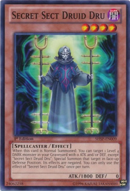 Yu-Gi-Oh! SHSP Secret Sect Druid Dru