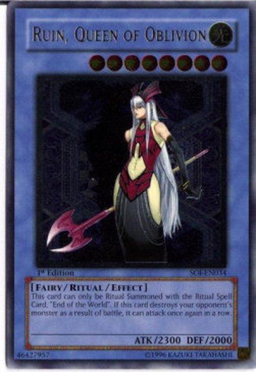 Yu-Gi-Oh! SOI Ruin, Queen of Oblivion (V.2 - Ultimate Rare)