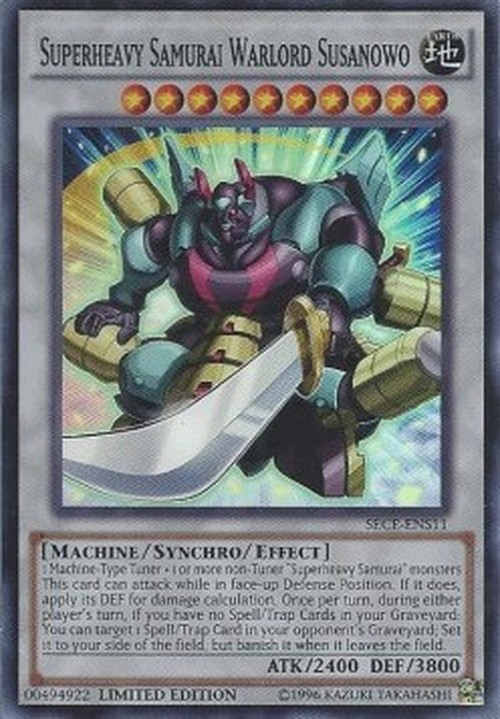 Yu-Gi-Oh! SECE Superheavy Samurai Warlord Susanowo (V.3 - Super Rare)