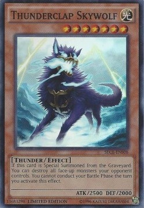 Yu-Gi-Oh! SECE Thunderclap Skywolf (V.2 - Super Rare)