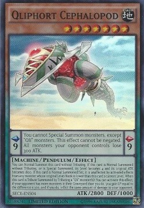 Yu-Gi-Oh! SECE Qliphort Cephalopod (V.2 - Super Rare)