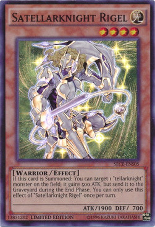 Yu-Gi-Oh! SECE Satellarknight Rigel (V.2 - Super Rare)