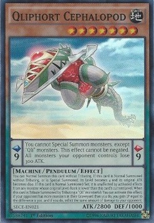 Yu-Gi-Oh! SECE Qliphort Cephalopod (V.1 - Super Rare)