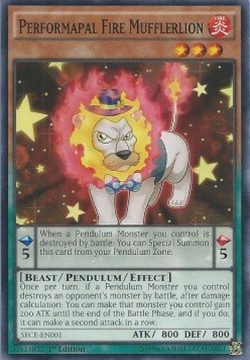 Yu-Gi-Oh! SECE Performapal Fire Mufflerlion