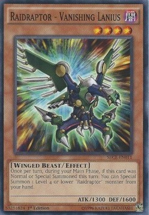 Yu-Gi-Oh! SECE Raidraptor - Vanishing Lanius