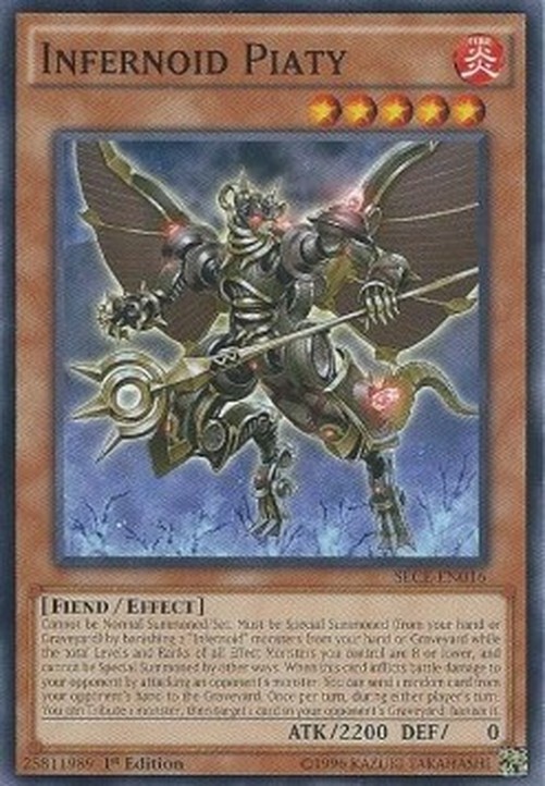 Yu-Gi-Oh! SECE Infernoid Piaty