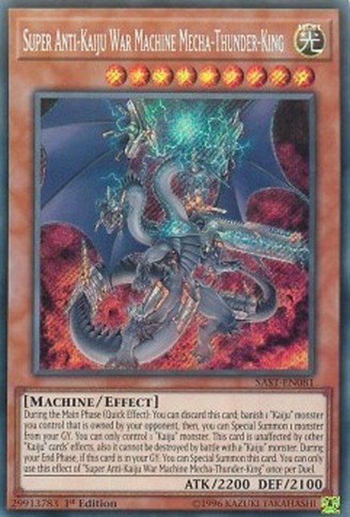 Yu-Gi-Oh! SAST Super Anti-Kaiju War Machine Mecha-Thunder-King