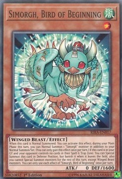 Yu-Gi-Oh! RIRA Simorgh, Bird of Beginning