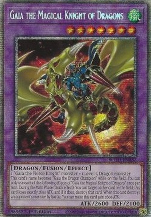 Yu-Gi-Oh! ROTD Gaia the Magical Knight of Dragons (V.2 - Starlight Rare)
