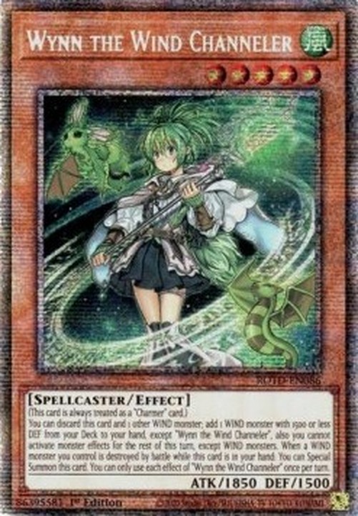 Yu-Gi-Oh! ROTD Wynn the Wind Channeler (V.2 - Starlight Rare)