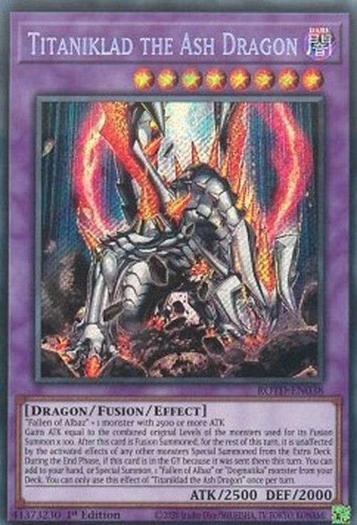 Yu-Gi-Oh! ROTD Titaniklad the Ash Dragon