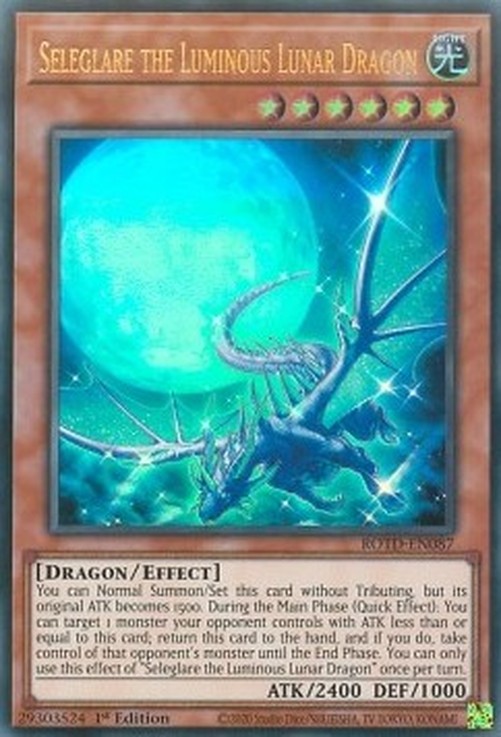Yu-Gi-Oh! ROTD Seleglare the Luminous Lunar Dragon