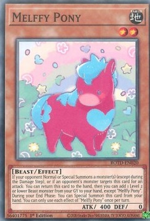 Yu-Gi-Oh! ROTD Melffy Pony
