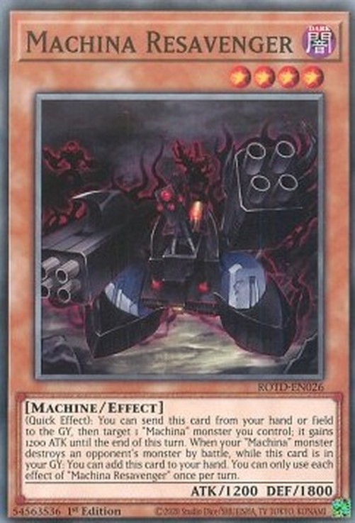 Yu-Gi-Oh! ROTD Machina Resavenger