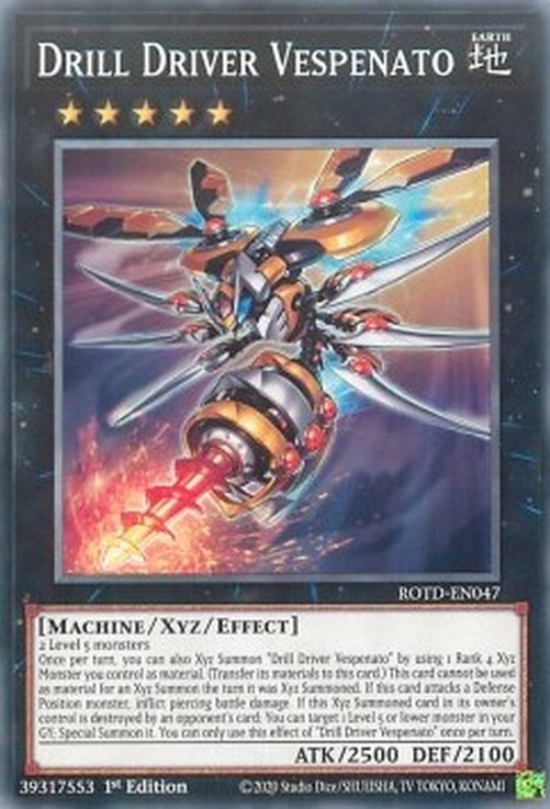 Yu-Gi-Oh! ROTD Drill Driver Vespenato