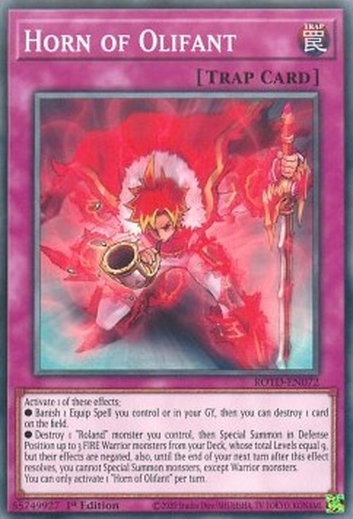 Yu-Gi-Oh! ROTD Horn of Olifant