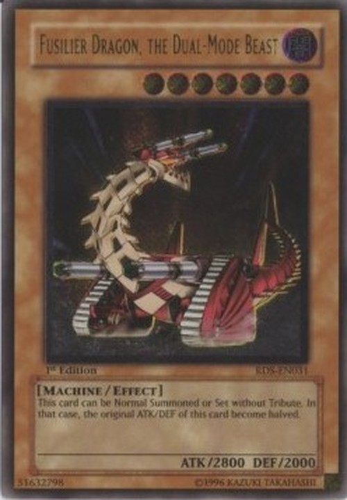 Yu-Gi-Oh! RDS Fusilier Dragon, the Dual-Mode Beast (V.2 - Ultimate Rare)
