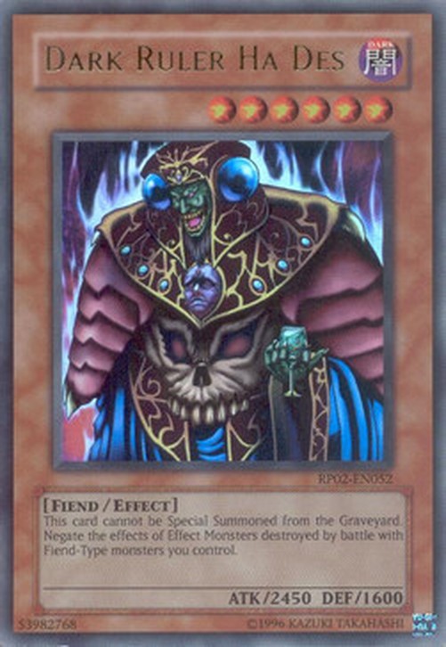 Yu-Gi-Oh! RP02 Dark Ruler Ha Des (V.1 - Ultra Rare)