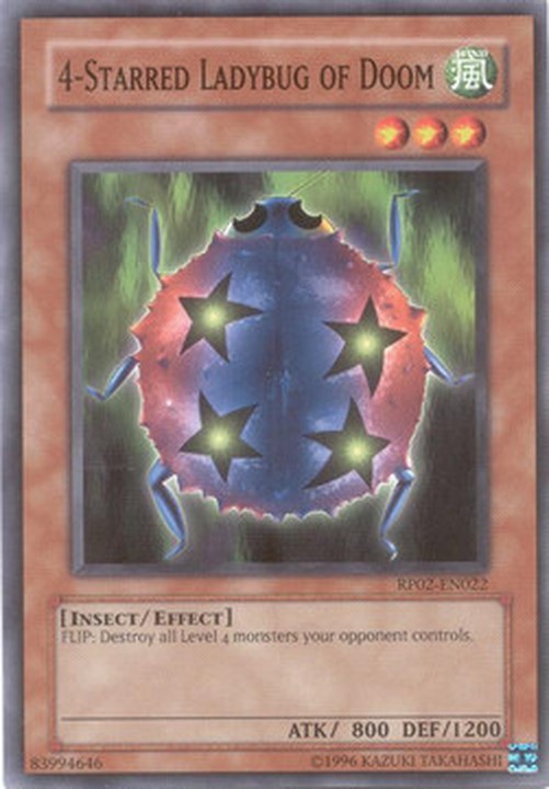 Yu-Gi-Oh! RP02 4-Starred Ladybug of Doom (V.1 - Common)