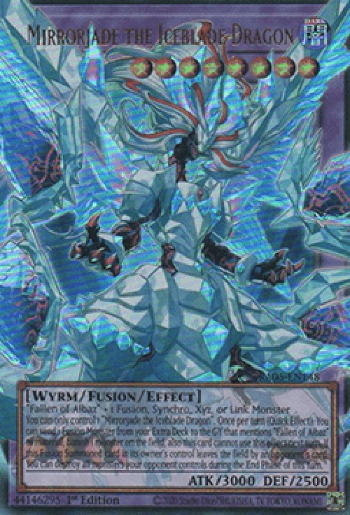 Yu-Gi-Oh! RA05 Mirrorjade the Iceblade Dragon (V.1 - Ultra Rare)