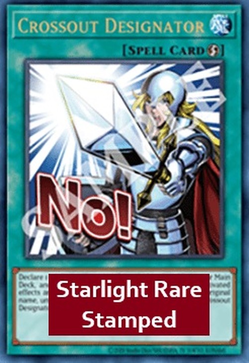 Yu-Gi-Oh! RA05 Crossout Designator (V.2 - Starlight Rare)