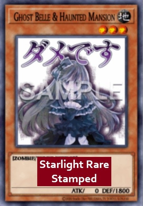 Yu-Gi-Oh! RA05 Ghost Belle & Haunted Mansion (V.2 - Starlight Rare)