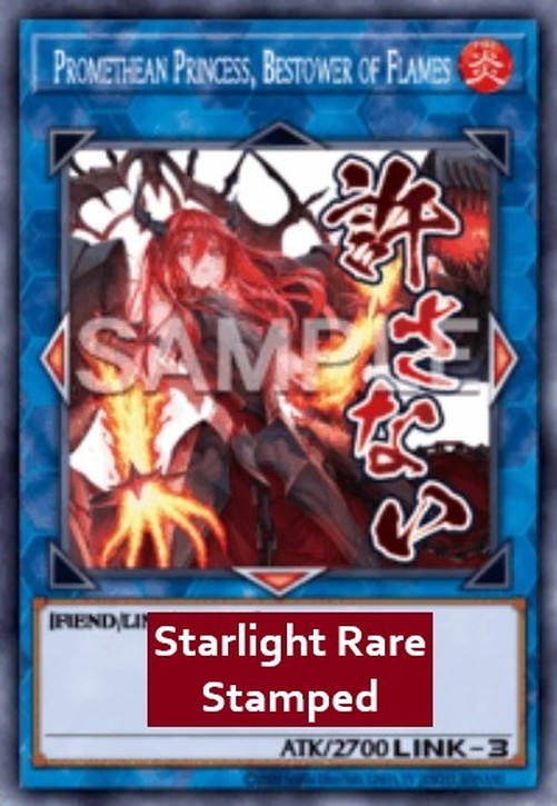 Yu-Gi-Oh! RA05 Promethean Princess, Bestower of Flames (V.2 - Starlight Rar