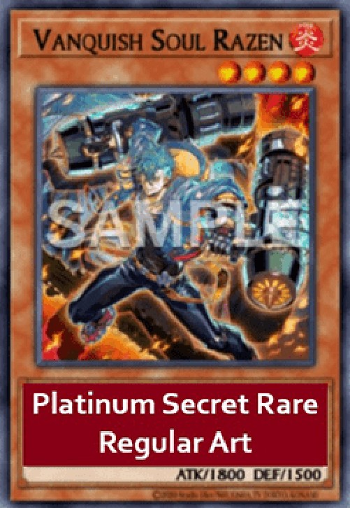 Yu-Gi-Oh! RA05 Vanquish Soul Razen (V.6 - Platinum Secret Rare)