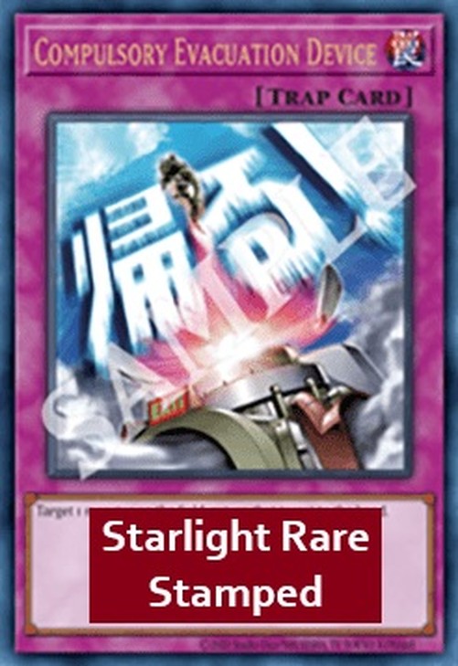 Yu-Gi-Oh! RA05 Compulsory Evacuation Device (V.2 - Starlight Rare)